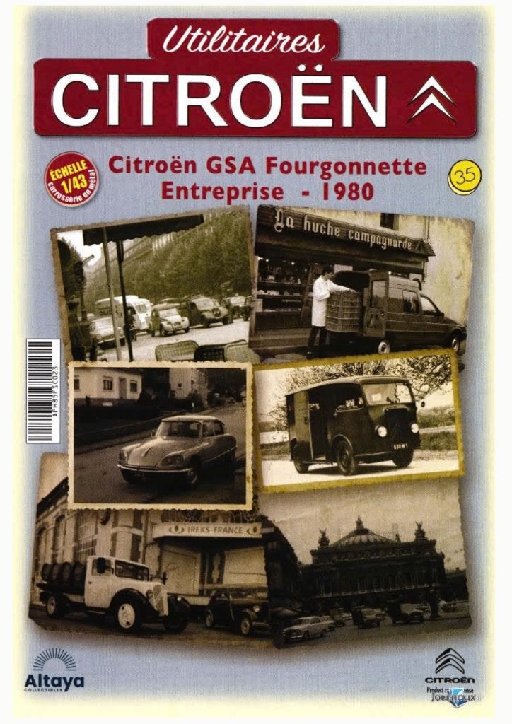 Citroen GSA fourgonnette EDF GDF 1/43 Utilitaires Citroen 35, Verzenden, Nieuw, Auto, Overige merken