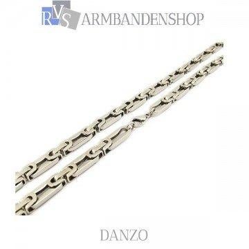 rvs ketting gepolijst edelstaal koningsschakel RVS zilver, Verzenden, Nieuw, Zilver, Overige materialen