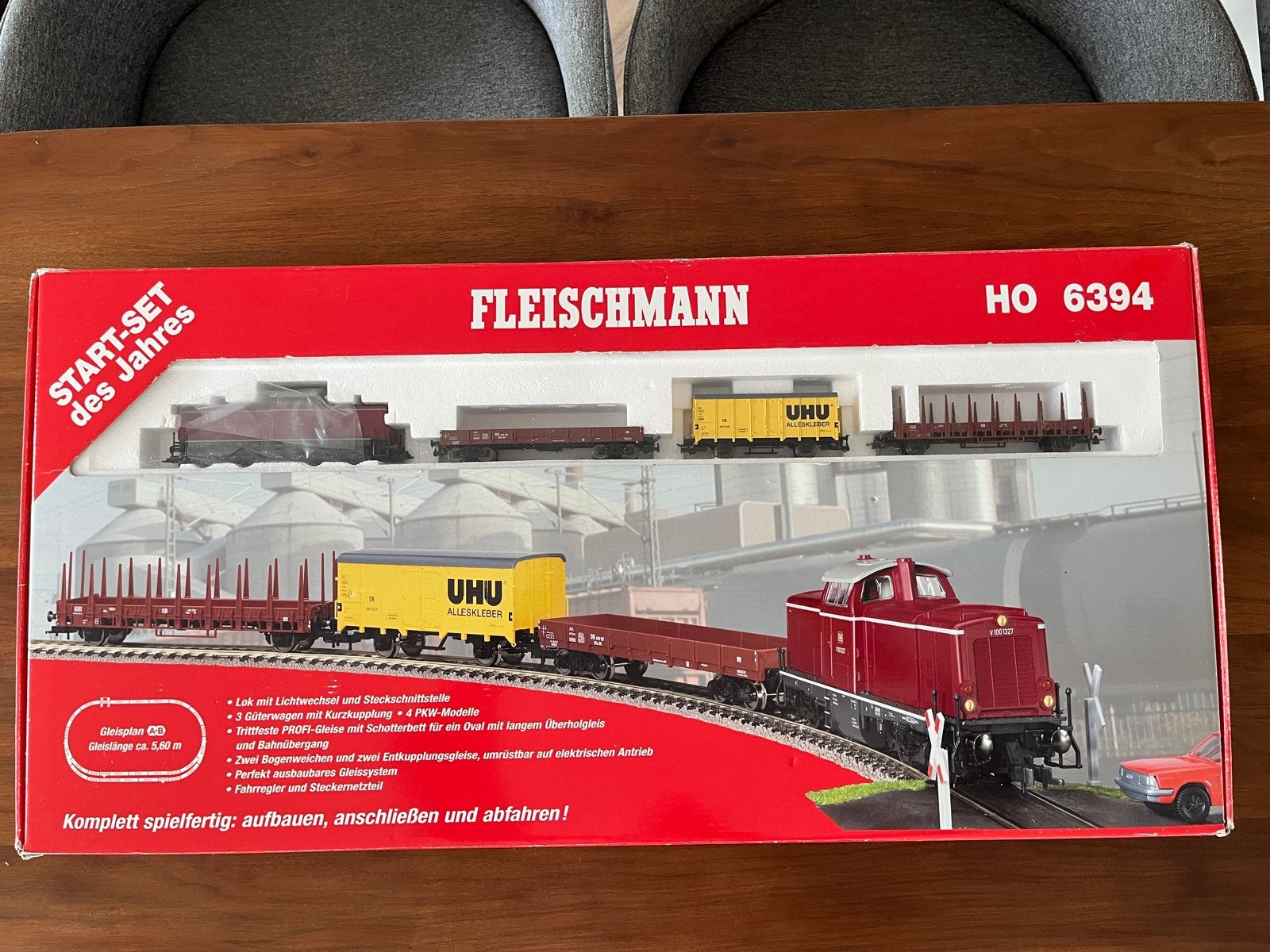 Gedigitaliseerd: Fleischmann HO Startset 6394, Ophalen, Treinset, Gelijkstroom, Fleischmann