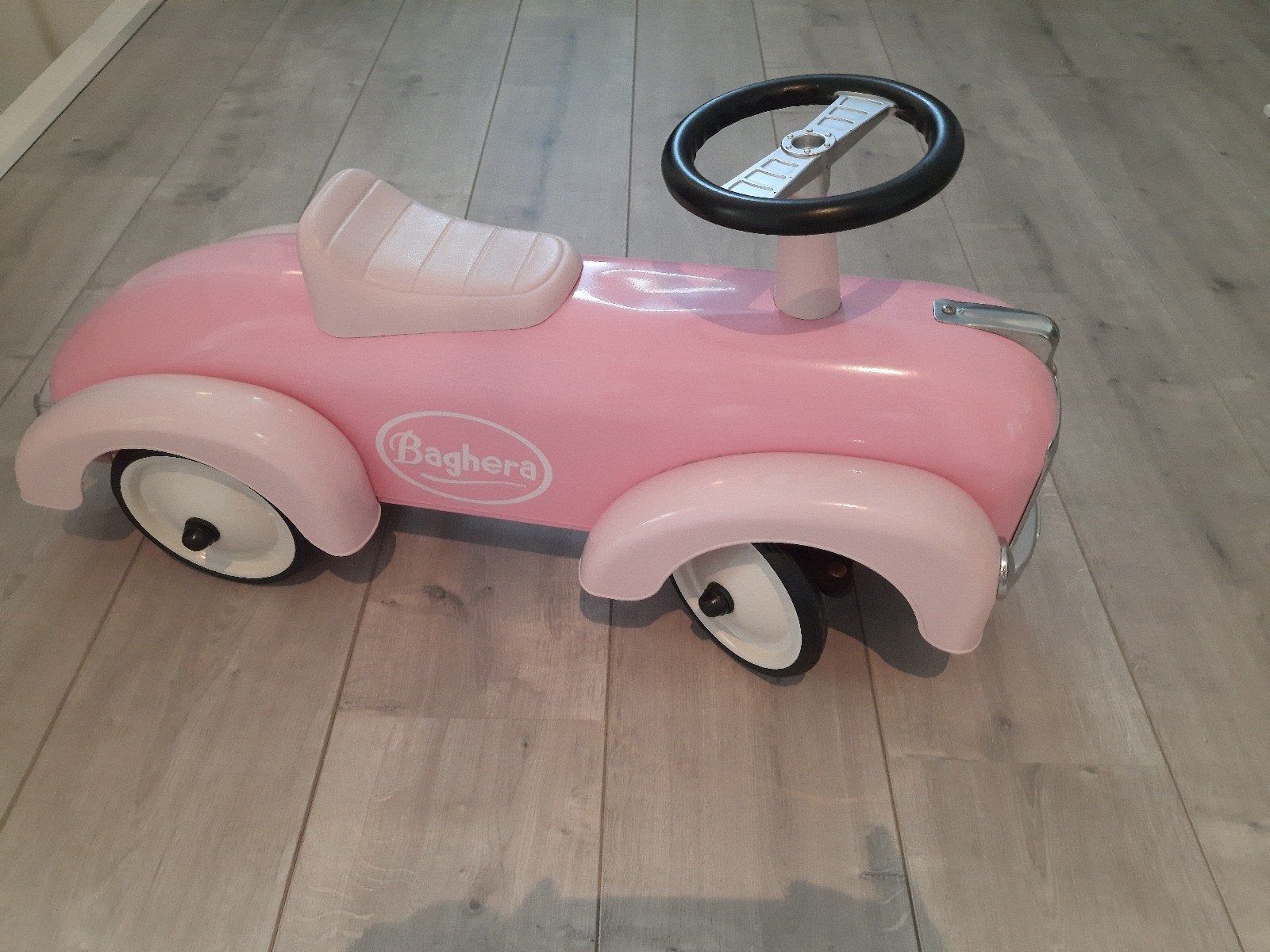Baghera loopauto roze, Ophalen, Zo goed als nieuw