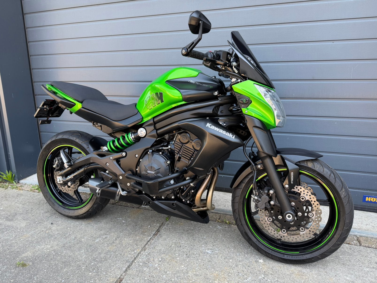 Kawasaki ER6N ER6-N: 2016, abs, uniek, 1e eigen, sportuitl, Motoren, 2 cilinders, Occasion, 649 cc, Bedrijf