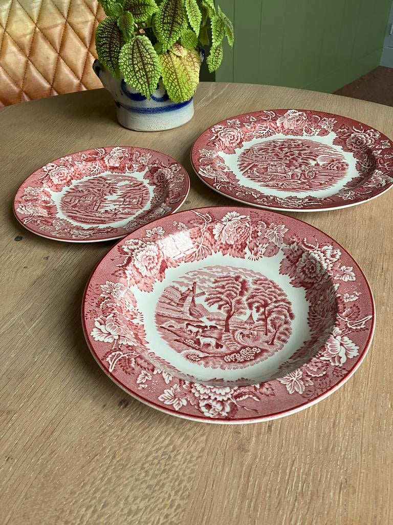 Wood & Sons Enoch Wood's Engelse borden set, Gebruikt, Ophalen of Verzenden, Bord(en), Overige stijlen