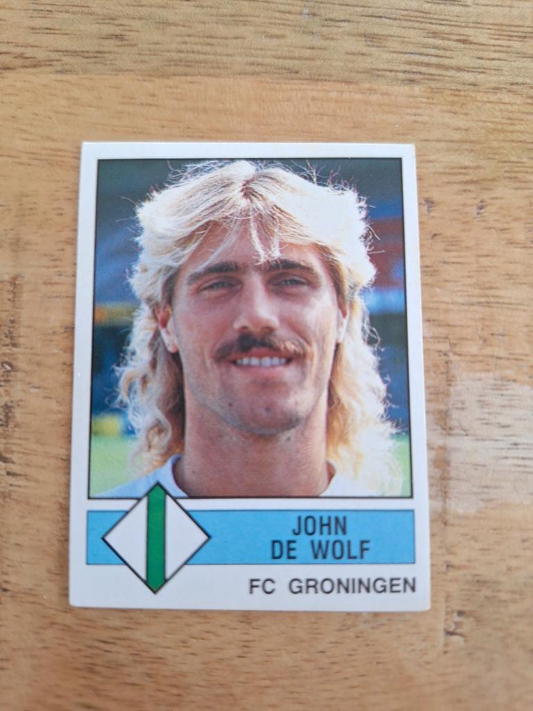 Panini Voetbal 87 - John de Wolf FC Groningen #158, Ophalen of Verzenden, Gebruikt, Plaatje