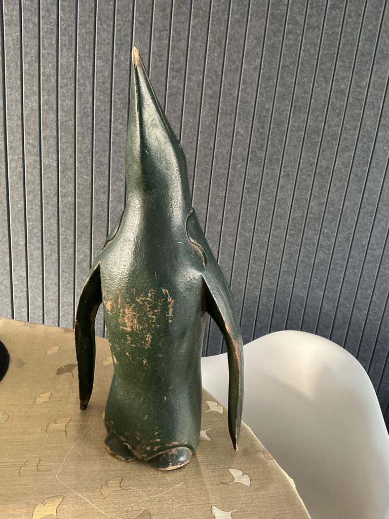 Vintage Houten pinguïn beeldje, Ophalen of Verzenden
