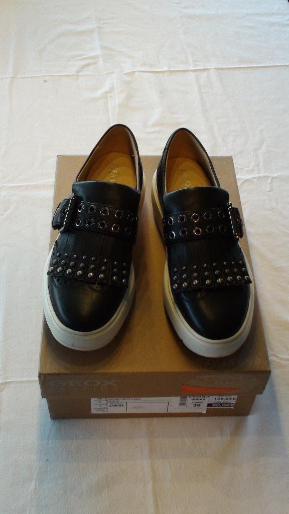 Geox respira leer maat 36 kleur zwart, Geox, Schoenen met lage hakken, Zwart, Ophalen of Verzenden
