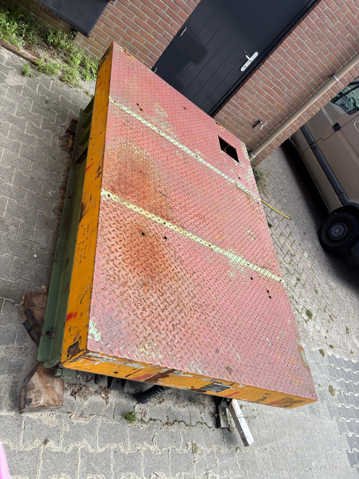 Hefplatform/tafel 8000 kg (8 Ton), Ophalen