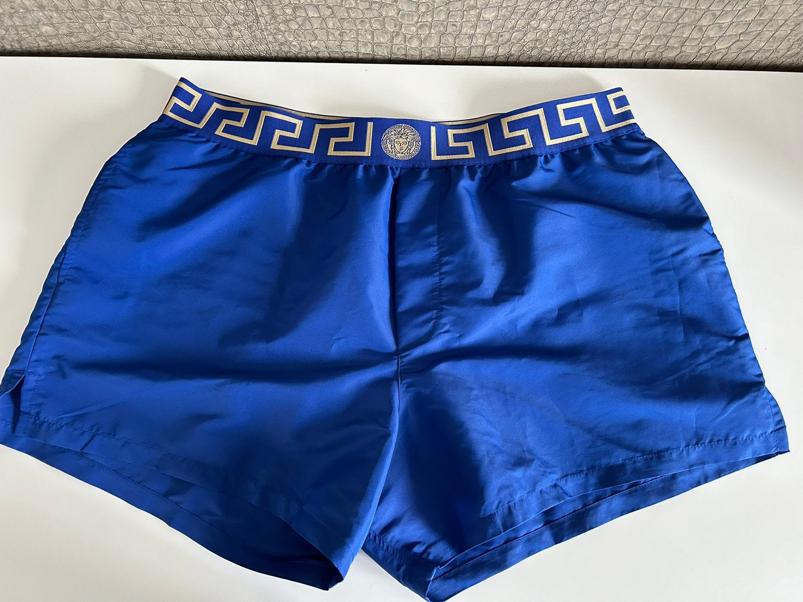 Versace Zwemshort 6 / XL - Nieuw - Origineel, Ophalen of Verzenden, Maat 56/58 (XL), Blauw, Zwemshort