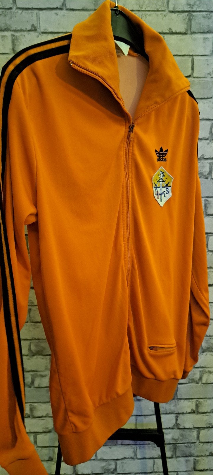 Vintage Adidas Nederland Trainingsjack Oranje Maat 164, Kleding | Heren, Ophalen of Verzenden, Adidas, Gedragen, Overige maten