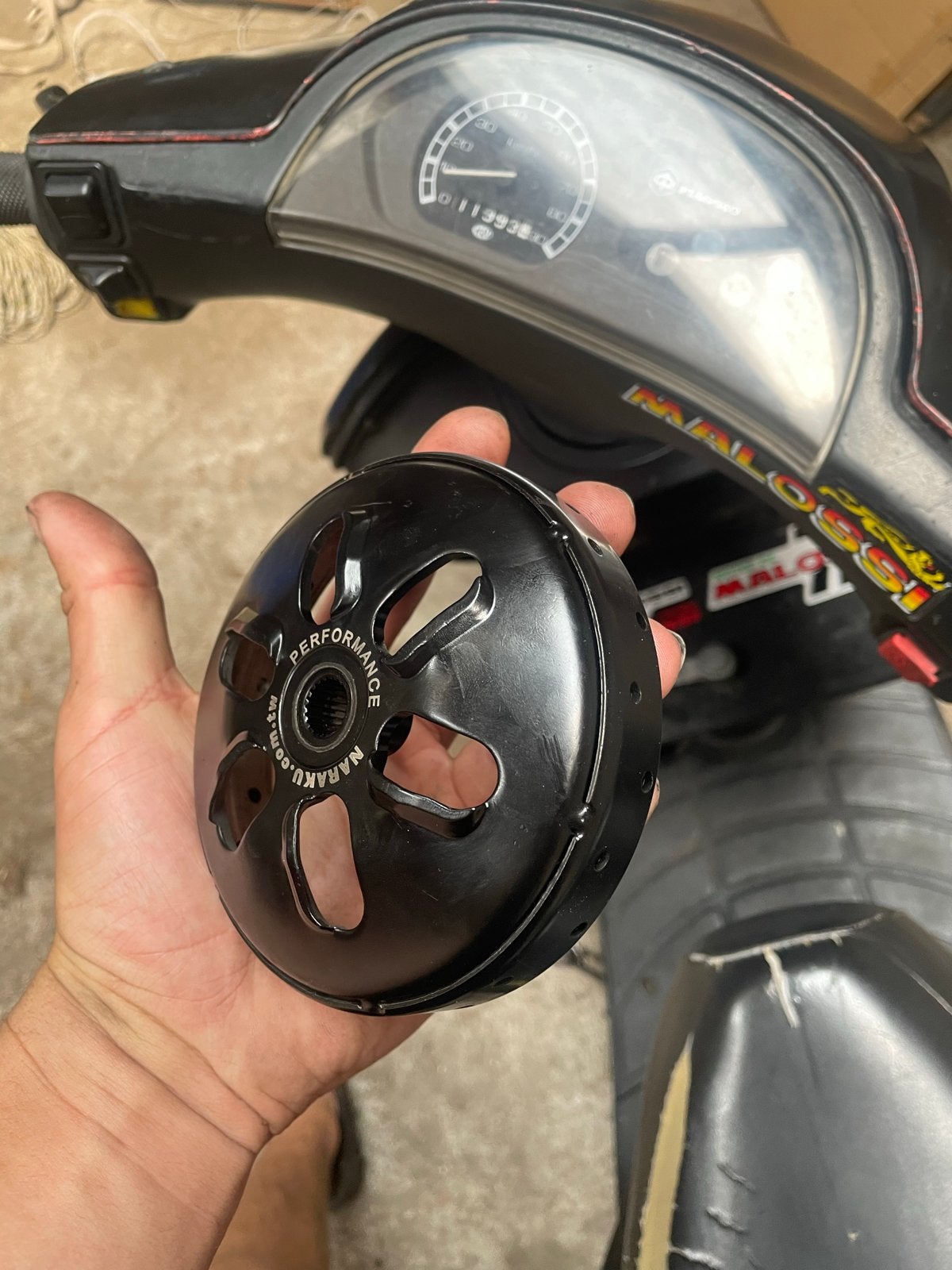 Naraku Koppelingshuis CNC V-Race Zip 50/70cc 2 Takt, Ophalen, Zo goed als nieuw, Overige typen, Overige merken