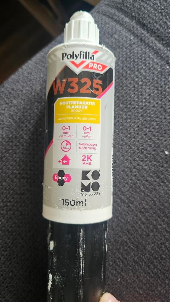 Polyfilla Pro W325 Houtreparatie Plamuur Epoxy 150ml, Ophalen of Verzenden, Overige typen