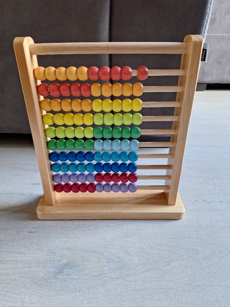 Houten rekenbord - tafelbord, vermenigvuldigen rekenen, Ophalen of Verzenden, Zo goed als nieuw, Rekenen