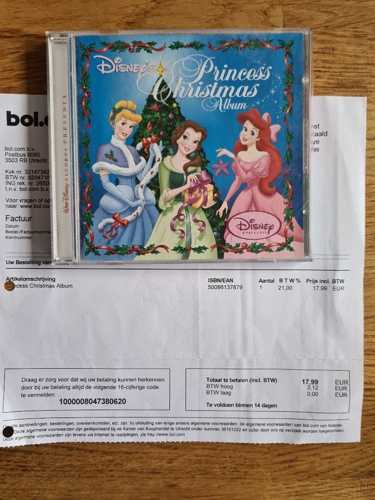 Cd Disney's princess christmas album kerst, Ophalen, Zo goed als nieuw