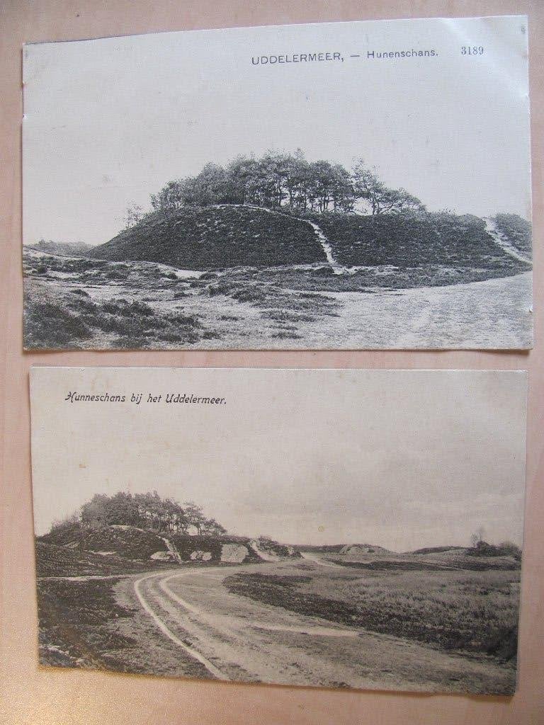 Uddel (2x) Hunenschans resp. hunneschans, Verzamelen, Ophalen of Verzenden, Voor 1920, Gelderland