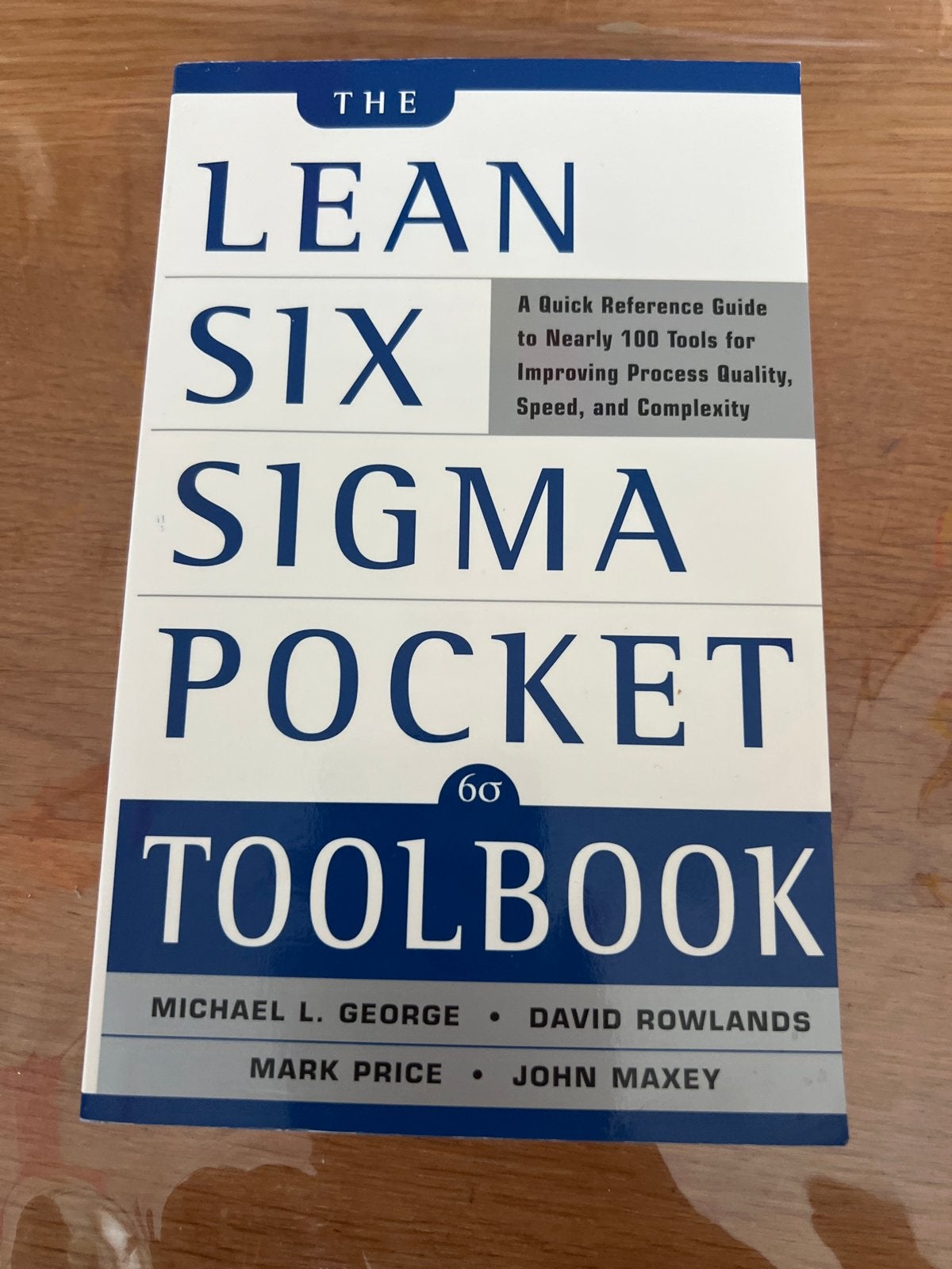The Lean Six Sigma Pocket Toolbook, Ophalen of Verzenden, Zo goed als nieuw, Management