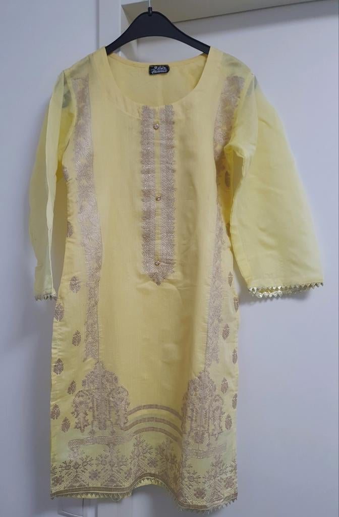 NIEUW XS Indiase Kameez Kurta Tuniek Jurk, Kleding | Dames, Ophalen of Verzenden, Nieuw, Maat 34 (XS) of kleiner, Geel