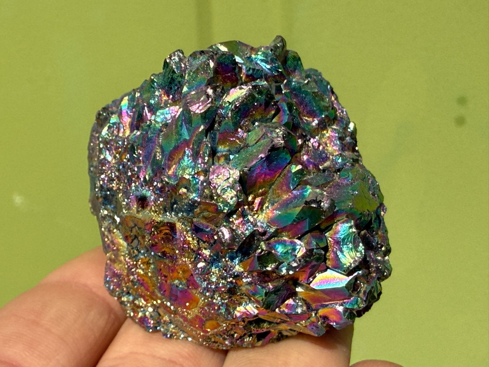 Titanium Aura Kwarts mineralen, Verzamelen, Ophalen of Verzenden, Mineraal