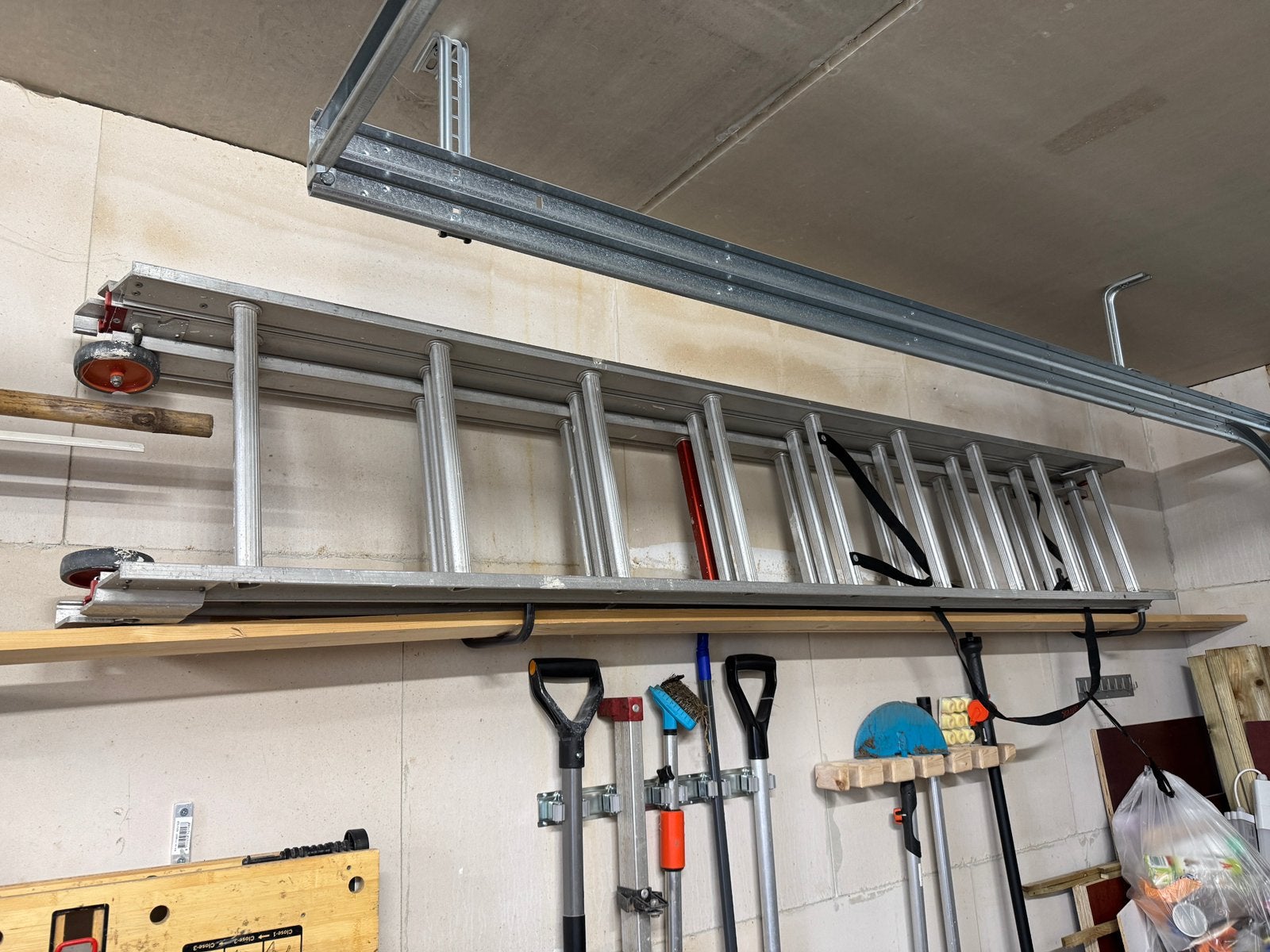 Altrex schuifladder 3x9, Ophalen, Gebruikt, Ladder, Opvouwbaar of Inschuifbaar