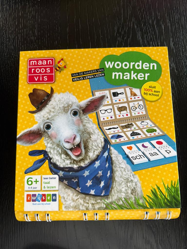 Maan Roos Vis Woordenmaker - Leer Beter Taal en Lezen, Boeken, Ophalen of Verzenden, Zo goed als nieuw