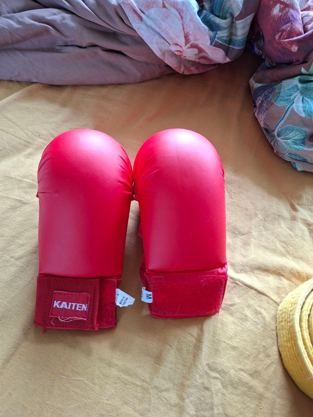 Kaiten karate handschoenen rood maat M, Ophalen, Vechtsportbescherming, Nieuw, Maat M