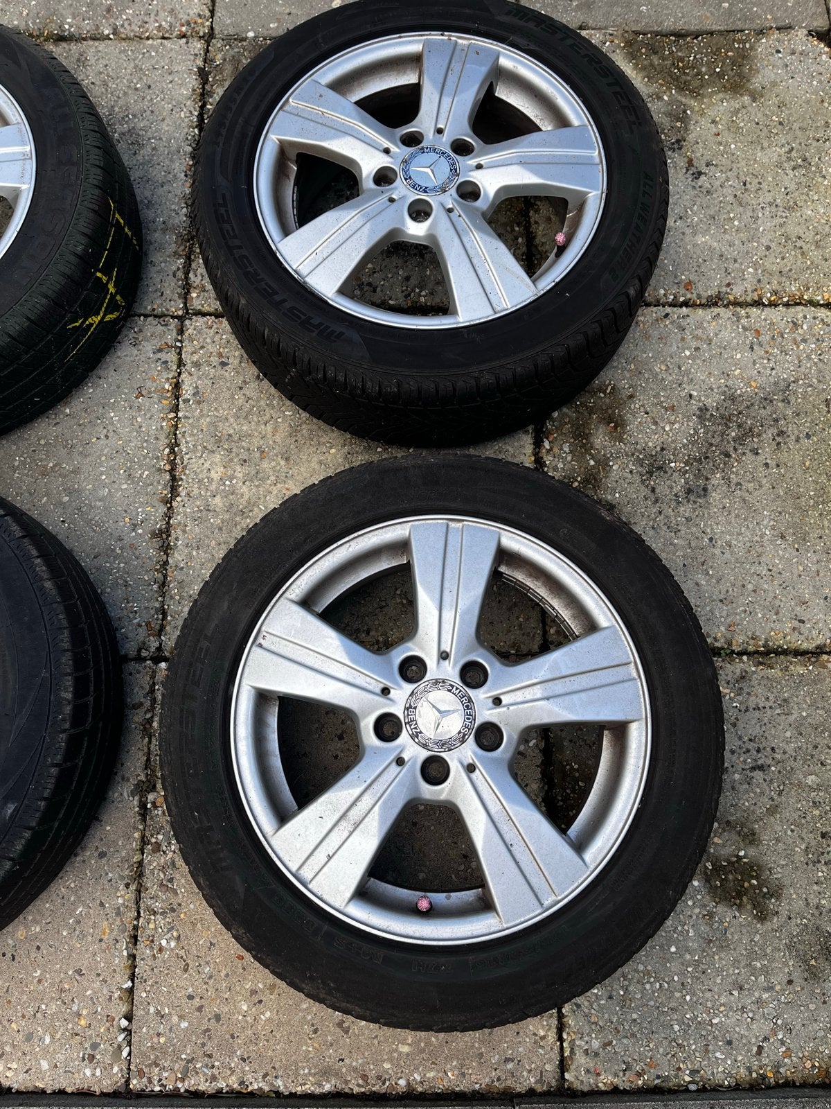Mercedes-Benz 16 inch velgen met all season banden, Ophalen, Gebruikt