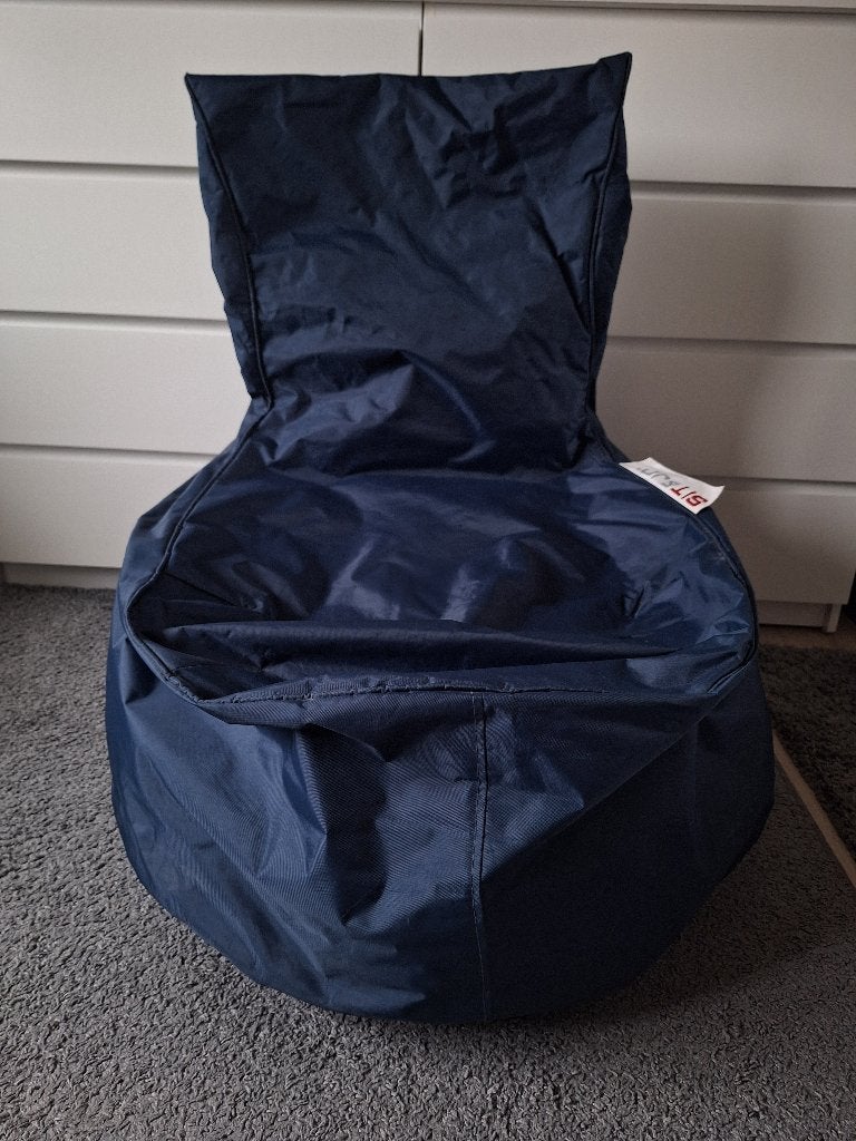 Zitzak donkerblauw, Ophalen, Gebruikt, Blauw, Zitzak