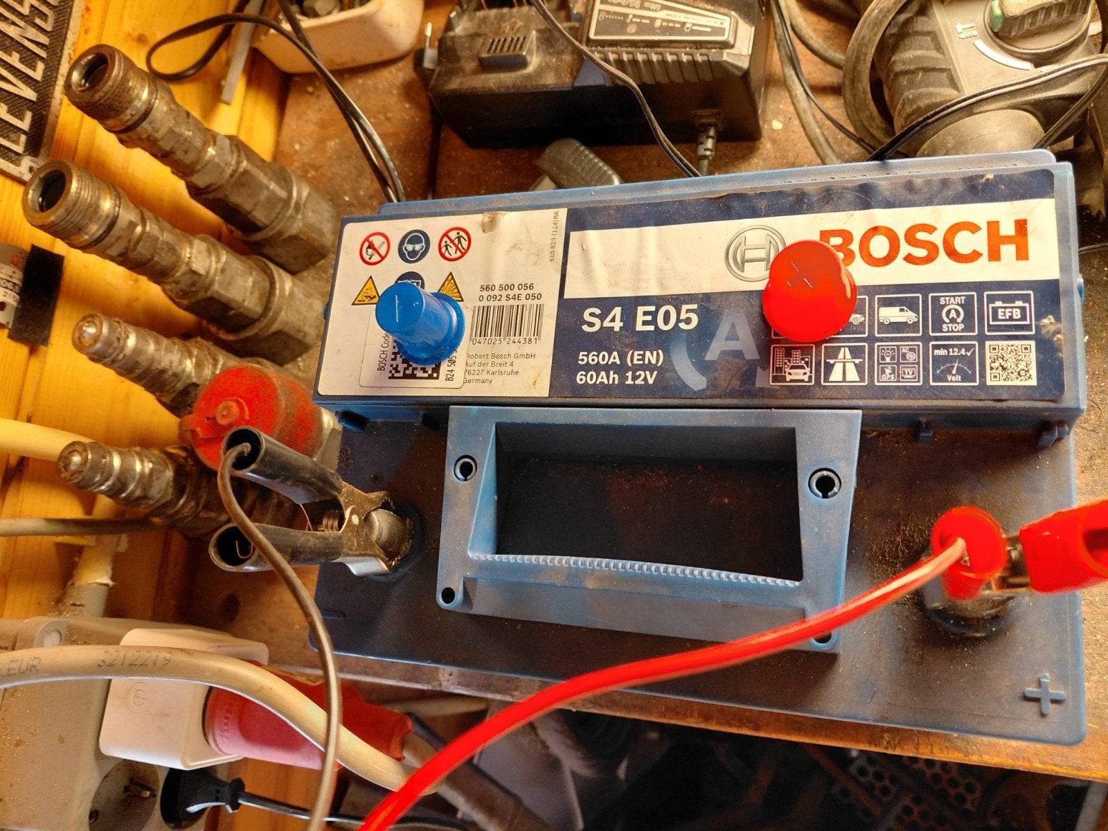 Bosch S4 E05 60Ah, Ophalen, Gebruikt, Universele onderdelen