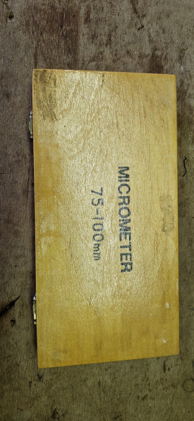 Micrometer 75-100mm in houten kistje, Ophalen of Verzenden