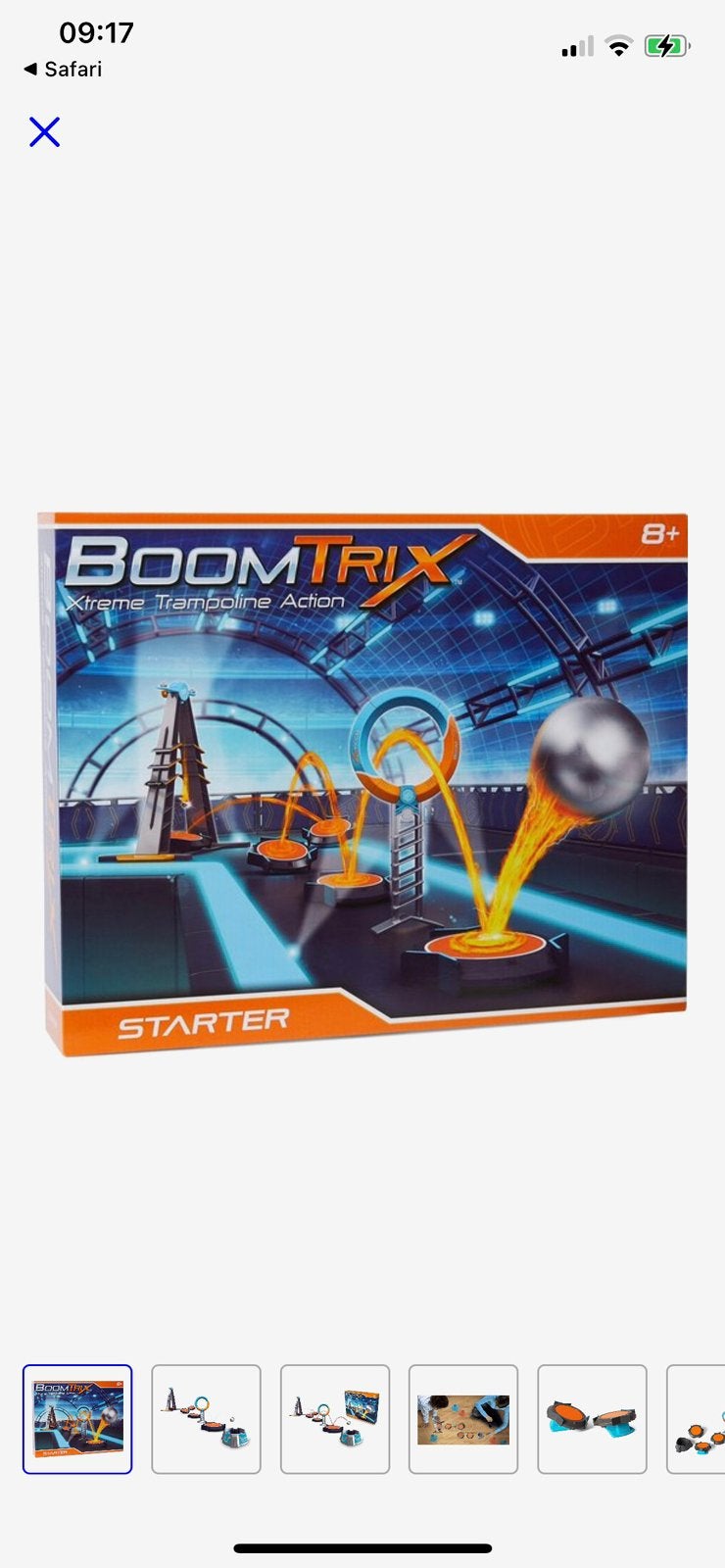 Knikkerbaan boomtrix extreme trampoline action vanaf 8 jaar, Ophalen of Verzenden, Zo goed als nieuw, Jongen