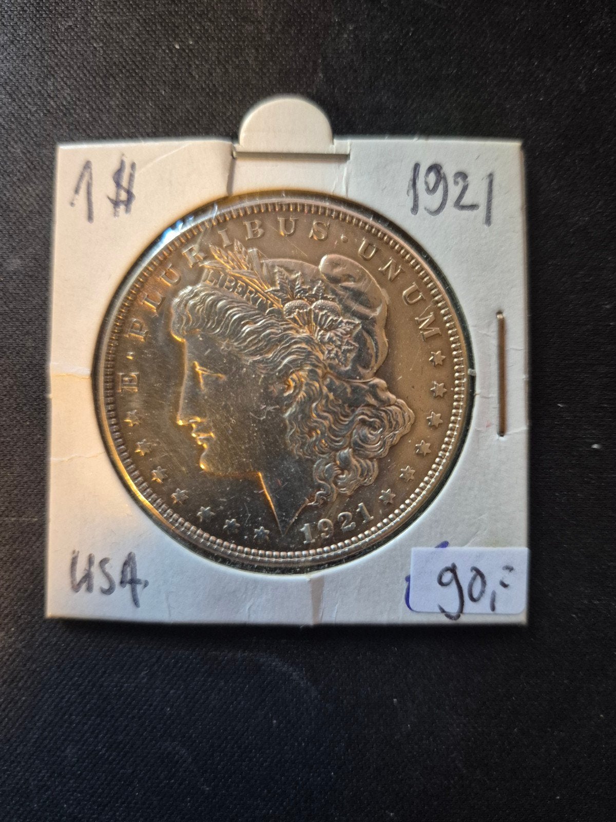 Zeldzame 1921 USA Morgan Dollar Zilveren Munt, Postzegels en Munten, Ophalen of Verzenden, Noord-Amerika, Losse munt, Zilver