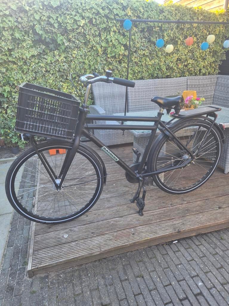 Batavus Packd Herenfiets 28 inch, 55cm, Mat Zwart, Fietsen en Brommers, Fietsen | Heren | Herenfietsen, 53 tot 57 cm, Ophalen