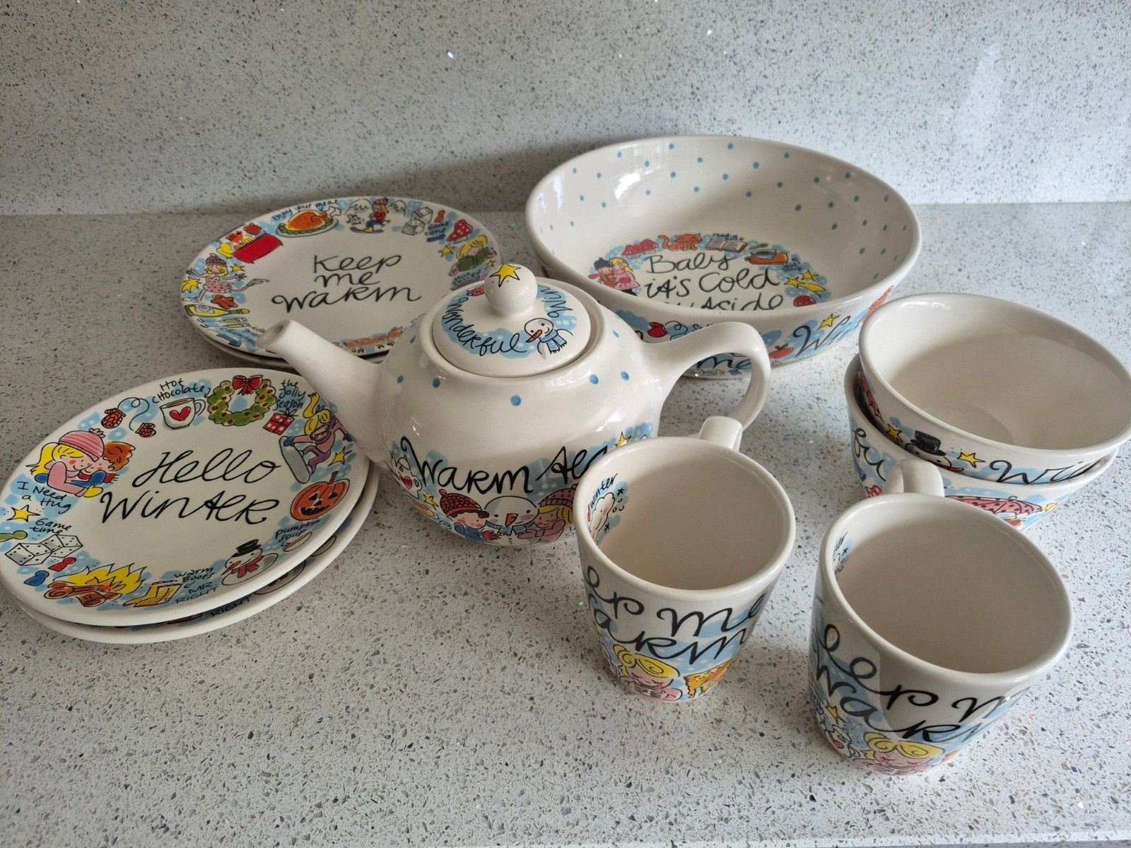 Blond Amsterdam Winter servies 10-delig, Blond Amsterdam, Ophalen of Verzenden, Zo goed als nieuw, Aardewerk
