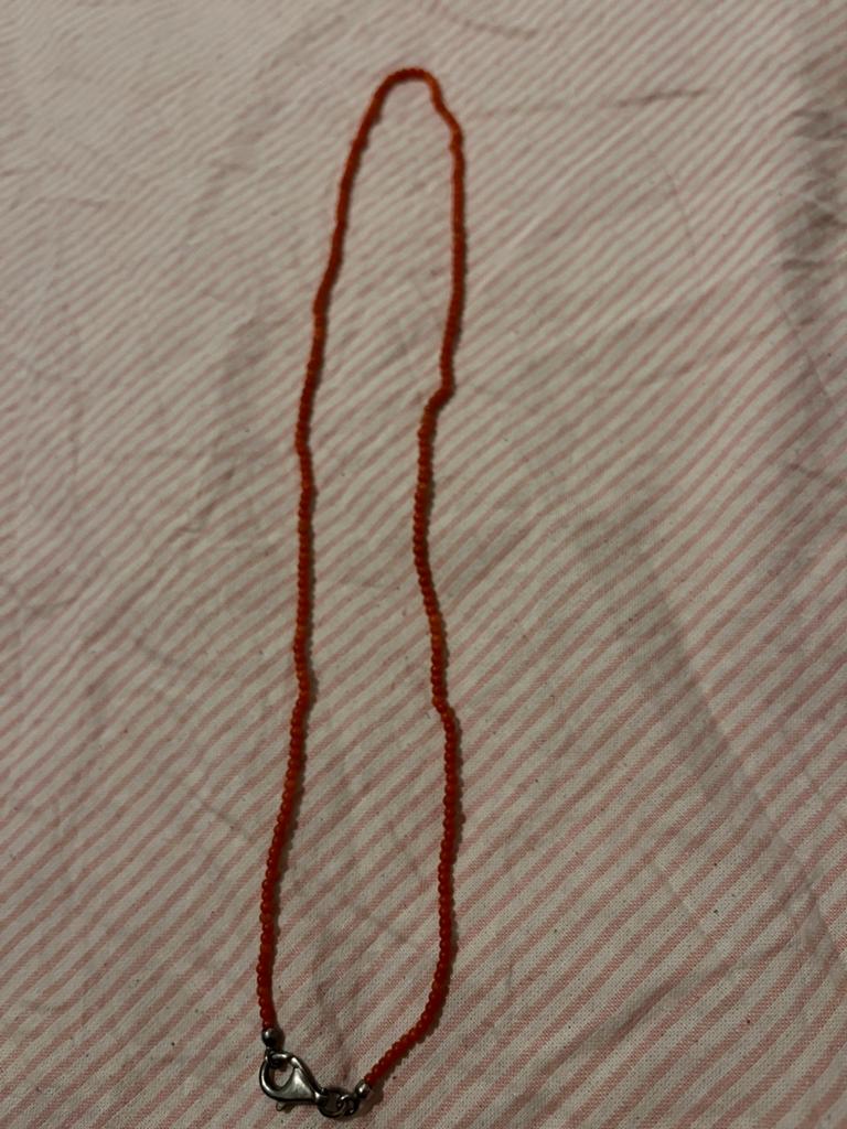 Elegante Rode Koraalketting 48cm, Ophalen of Verzenden, Zo goed als nieuw, Rood, Overige materialen