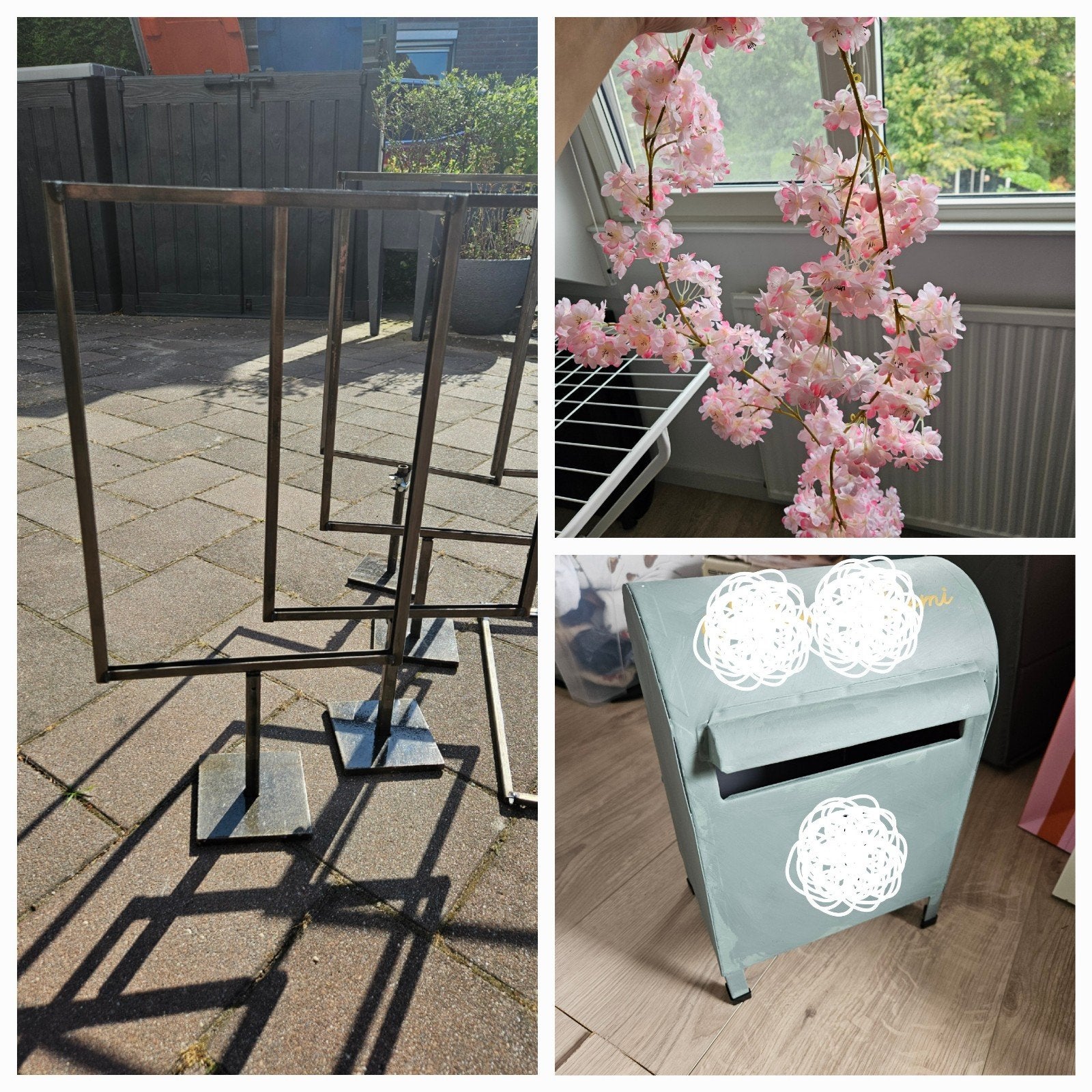 Bruiloft decoratie- memory lane A3, brievenbus, bloesem, Ophalen, Zo goed als nieuw, Versiering, Geboorte of Huwelijk