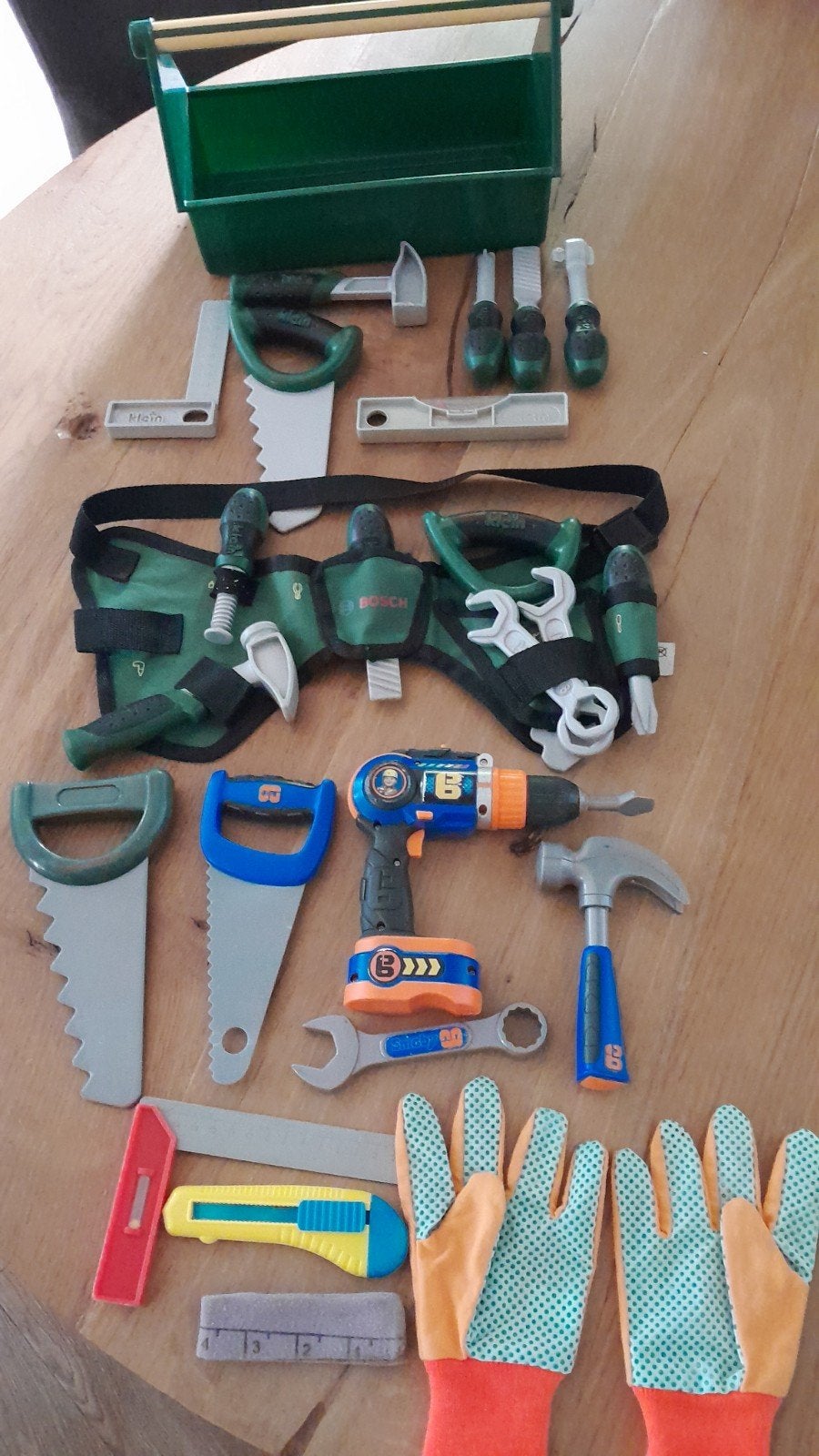 Speelgoed gereedschapskist en gereedschapsgordel, hamer enz, Doe-het-zelf en Verbouw, Gereedschap | Handgereedschap, Ophalen of Verzenden