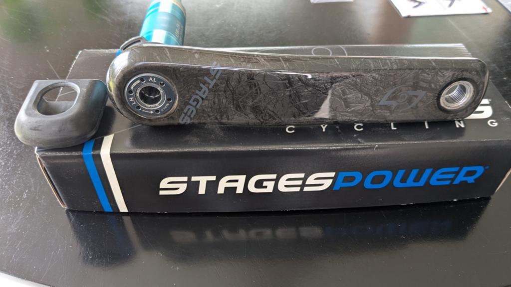 Stages Race Face Carbon Powermeter 175mm, Fietsen en Brommers, Fietsonderdelen, Zo goed als nieuw, Crankstel of Pedalen, Carbon