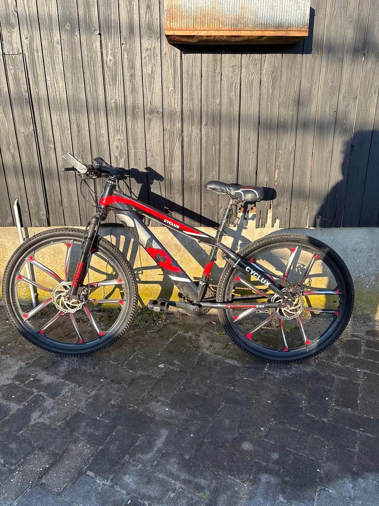 Stoere Mountainbike Fiets - Cyclux, Gebruikt, Hardtail, Heren, Schijfrem