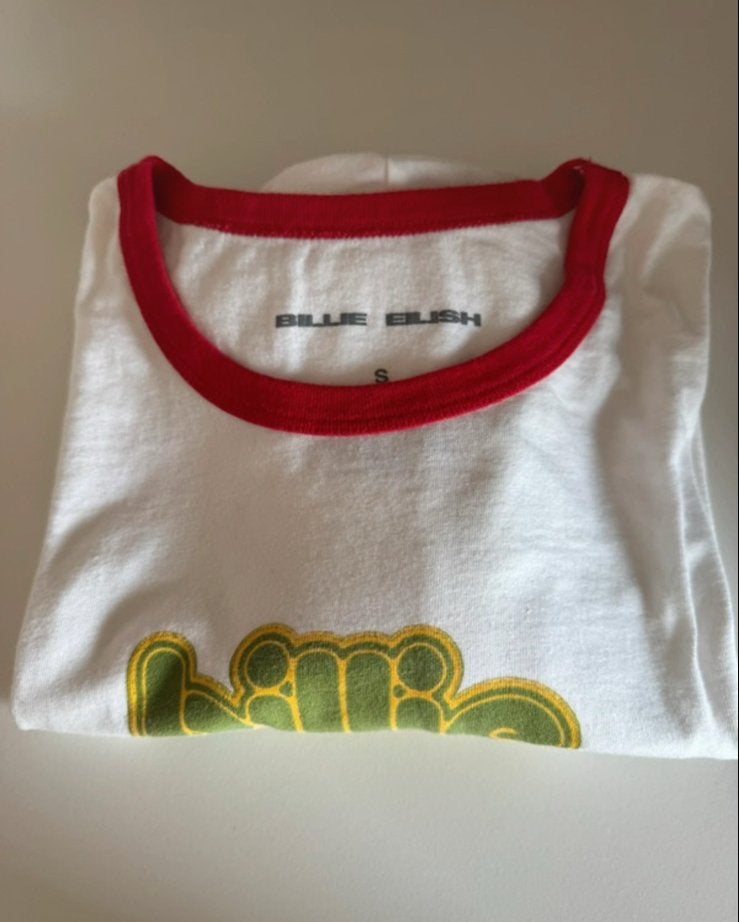 Billie Eilish Hit Me Hard & Soft Tour T-shirt Maat S, Kleding | Dames, Wit, Ophalen of Verzenden, Zo goed als nieuw, Korte mouw