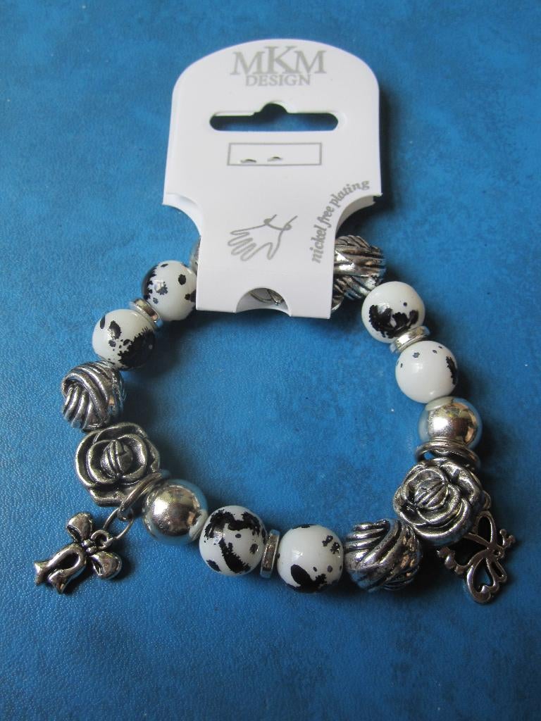 Bedelarmband met elastiek (nieuw), Sieraden, Tassen en Uiterlijk, Armbanden, Overige kleuren, Nieuw, Ophalen of Verzenden, Elastiek