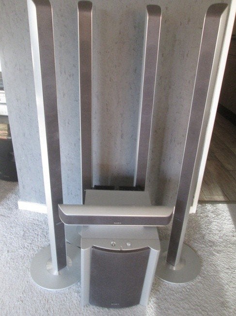 Sony Home Cinema 5.1 Luidsprekerset zwaar aluminium, Gebruikt, 70 watt of meer, Ophalen of Verzenden, 5.1-systeem