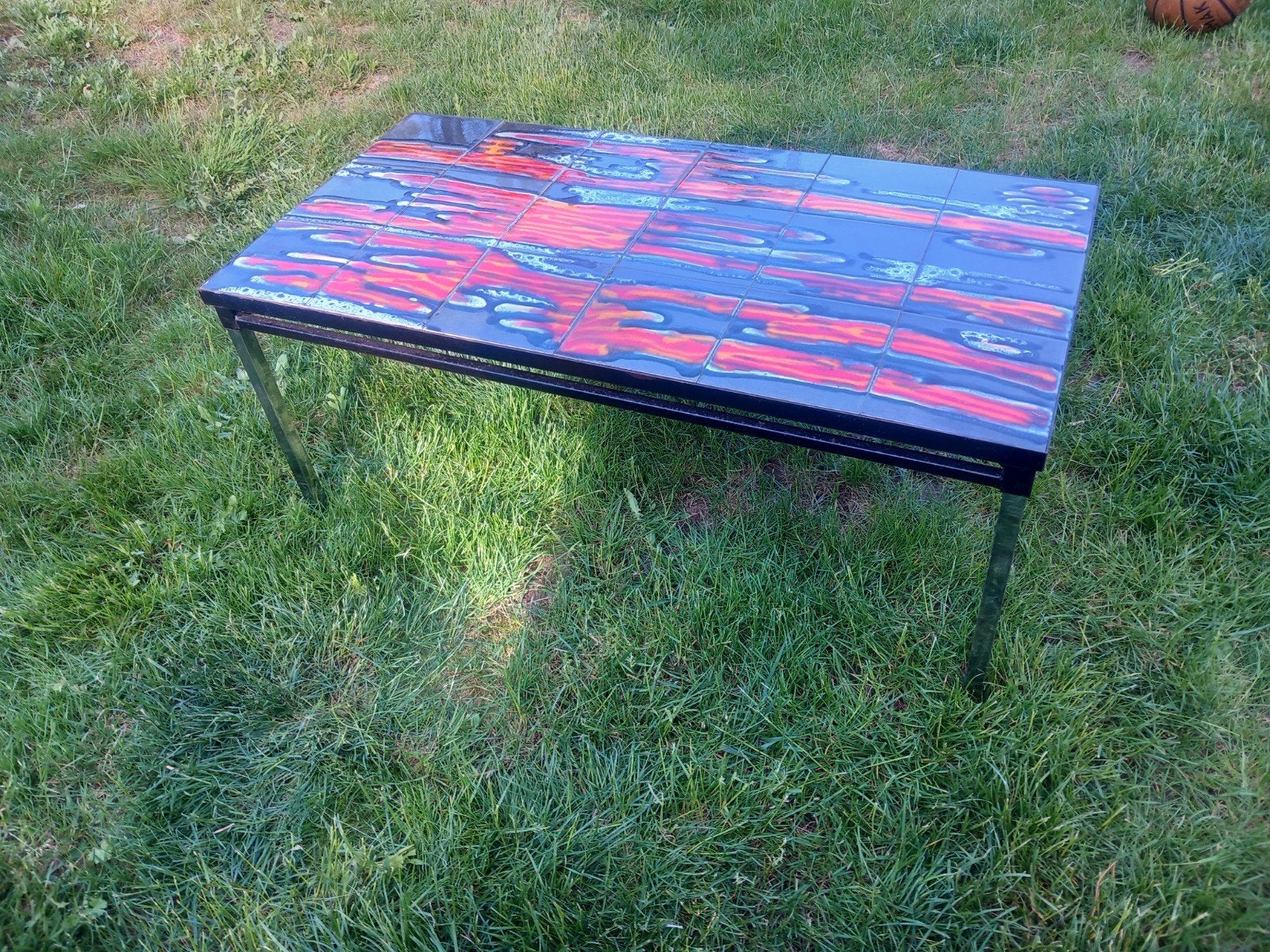 Vintage Tegeltafel Jaren '70 - Uniek Design, Ophalen