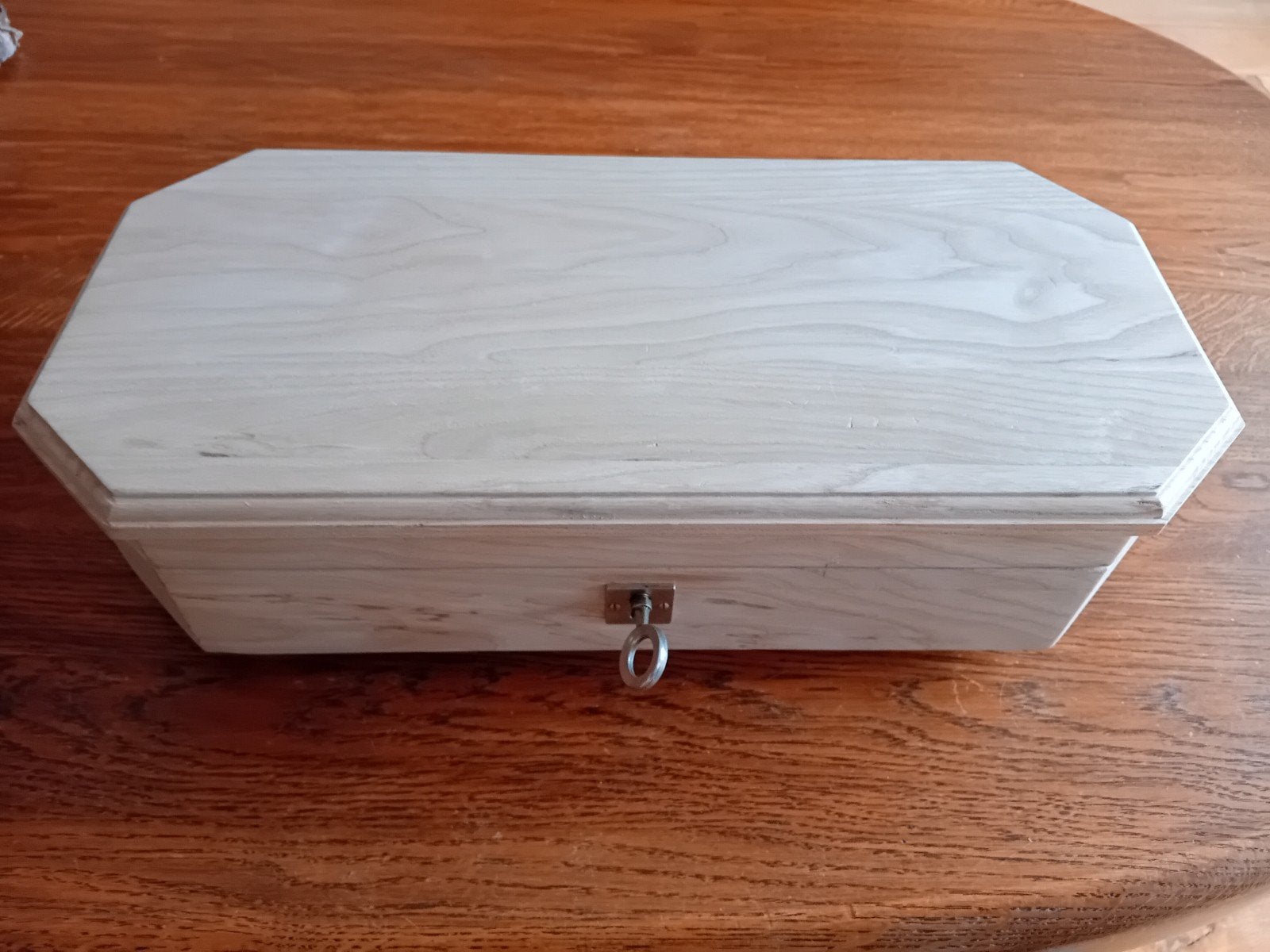Houten kistje met slot en vakverdeling, Ophalen of Verzenden