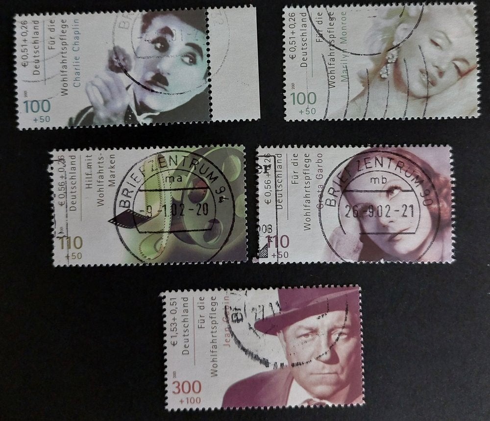 Michel 2218-2222 BRD gestempeld 2001, Ophalen of Verzenden, 1990 tot heden, Gestempeld