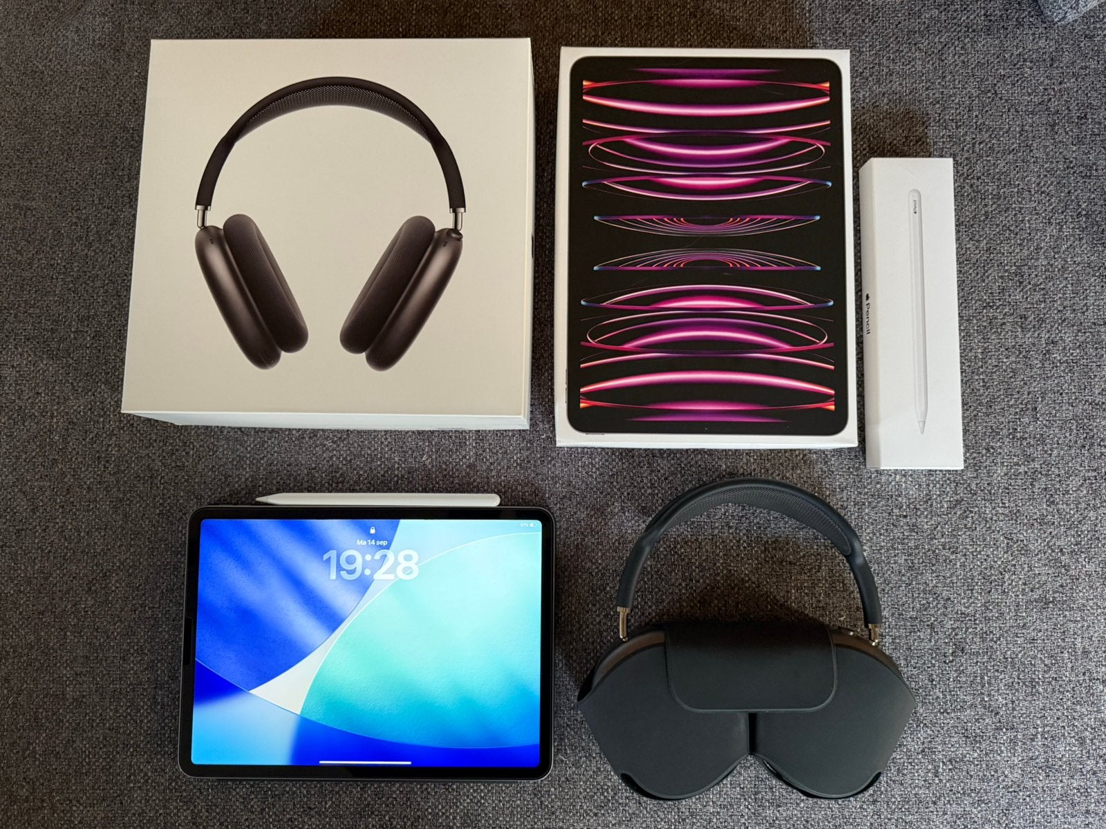 Apple Ipad Pro + Apple Pencil + Apple Airpods Max, Computers en Software, Ophalen, Apple iPad, 11 inch, Zo goed als nieuw