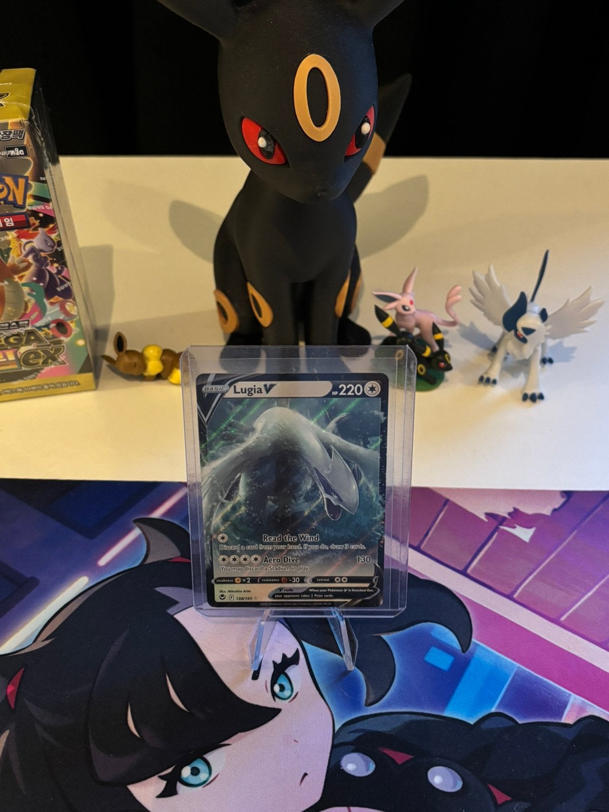 Lugia V 138 pokemon kaart, Ophalen of Verzenden, Zo goed als nieuw