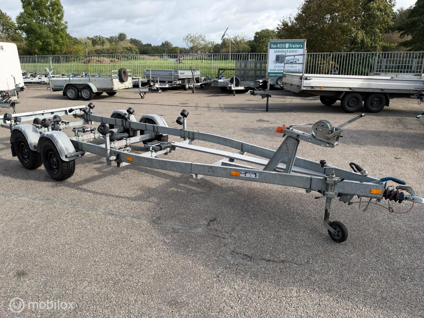 Kalf Boottrailer 6m 2000kg, Watersport en Boten, Gebruikt, Overige typen, Geremd