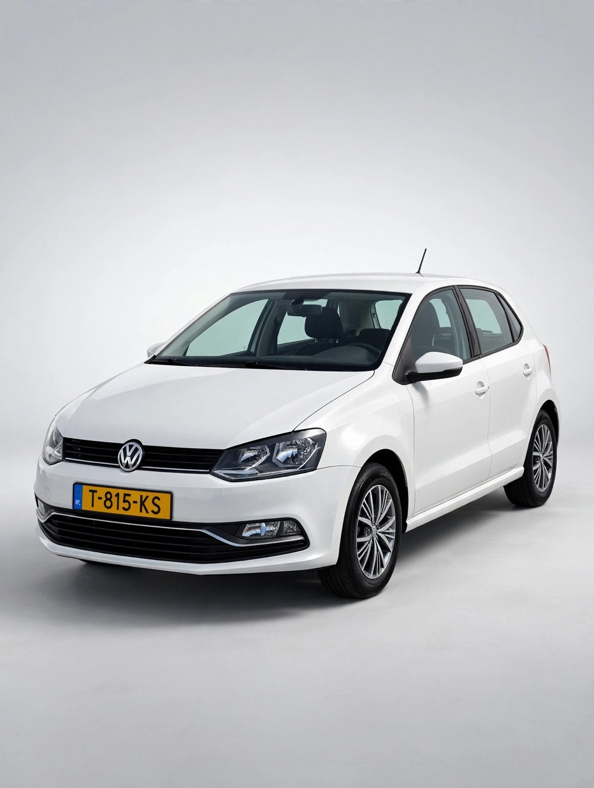 Volkswagen Polo 1.0 Allstar MPI 2016 Wit | 110.000km NAP, Auto's, Voorwielaandrijving, Stof, 40 €/maand, Zwart