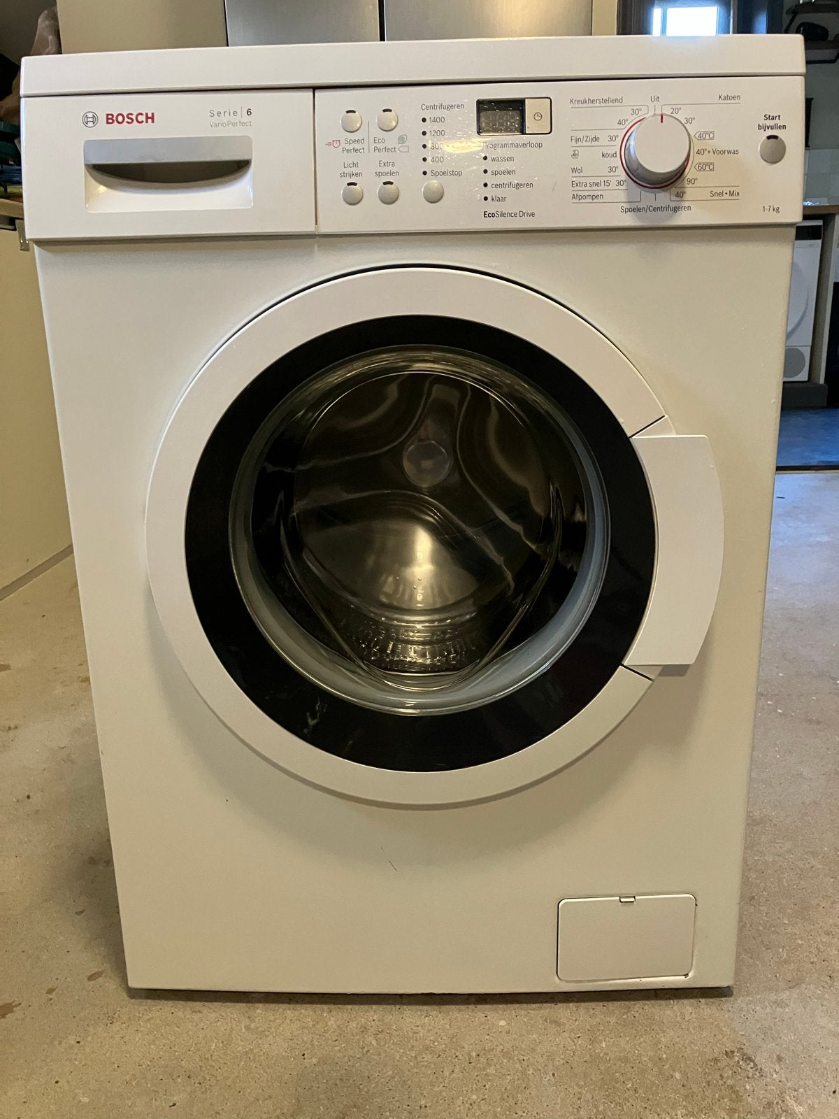 Bosch Serie 6 WAQ28363NL/12 Wasmachine - 7kg, 1400 toeren, Witgoed en Apparatuur, Ophalen, Gebruikt, Voorlader, Kort programma
