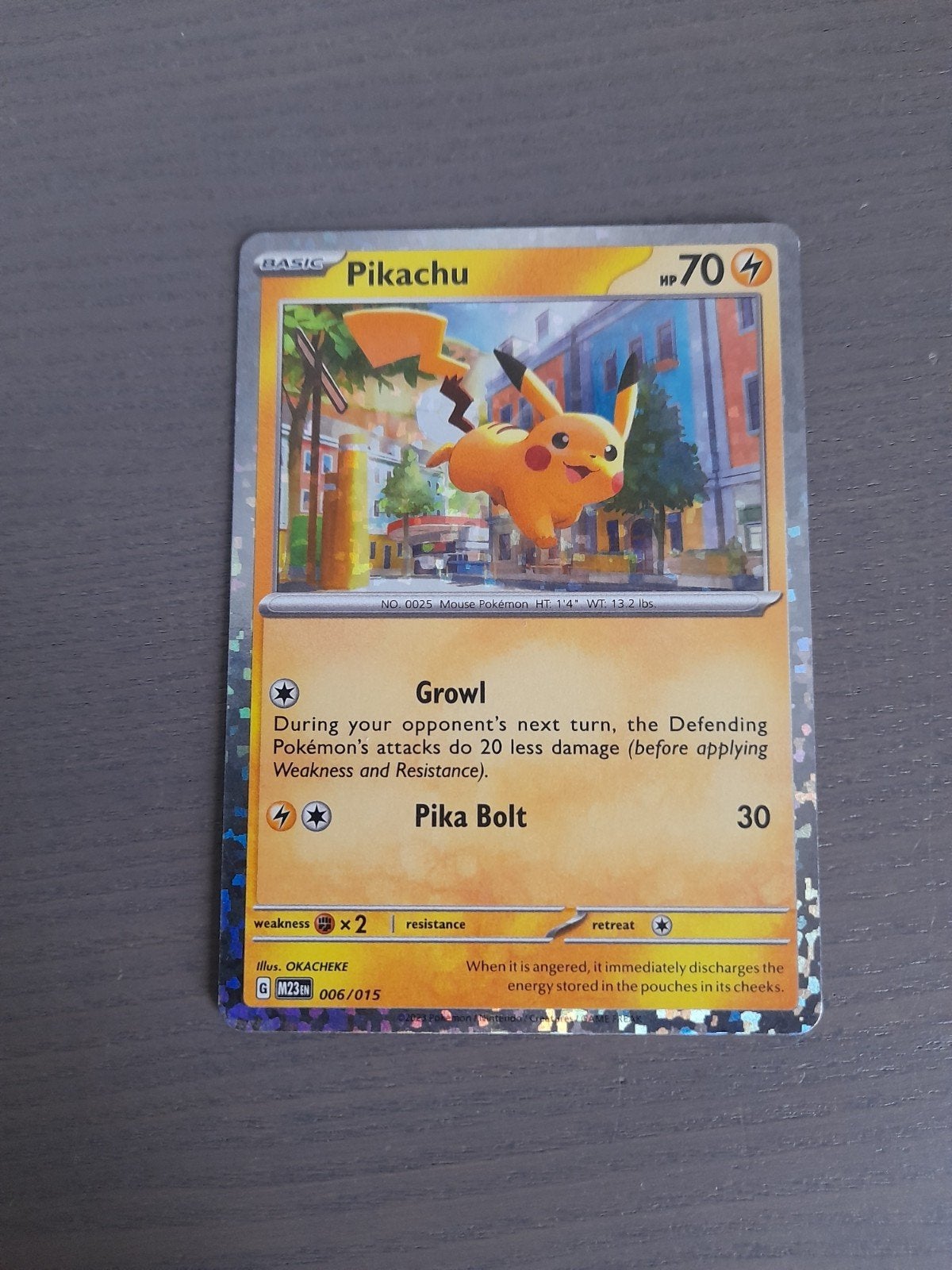 mcdonalds promo 006/015 pikachu holo, Ophalen of Verzenden, Zo goed als nieuw, Losse kaart, Foil