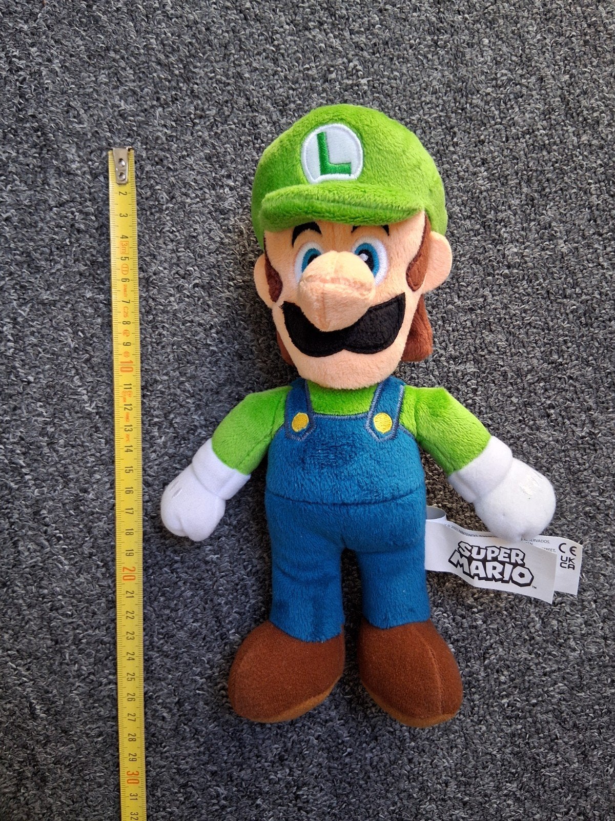 Super Mario Luigi knuffel nieuw, Kinderen en Baby's, Speelgoed | Knuffels en Pluche, Super Mario, Ophalen of Verzenden, Nieuw