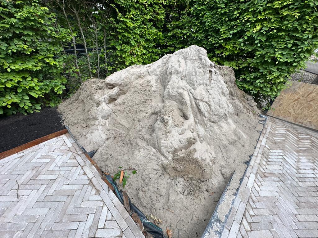 Gratis zand, Tuin en Terras, Zand, Ophalen, Zo goed als nieuw, Ophoogzand